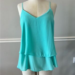 Beautiful teal Miami top size large